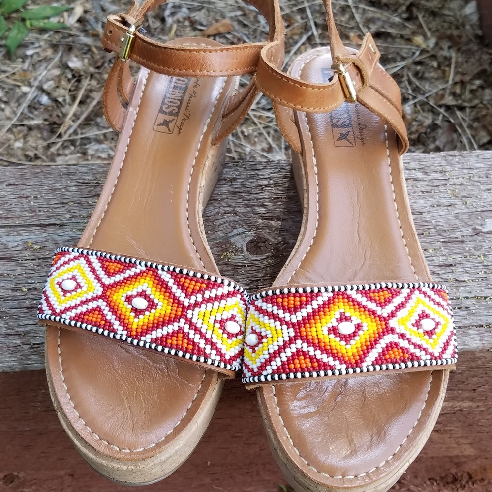 pikilinos beaded sandals